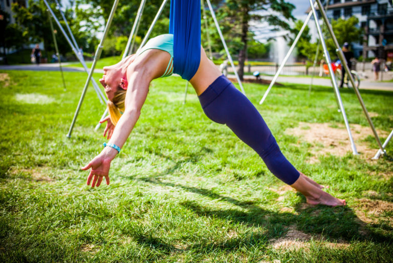 aerial yoga position 1