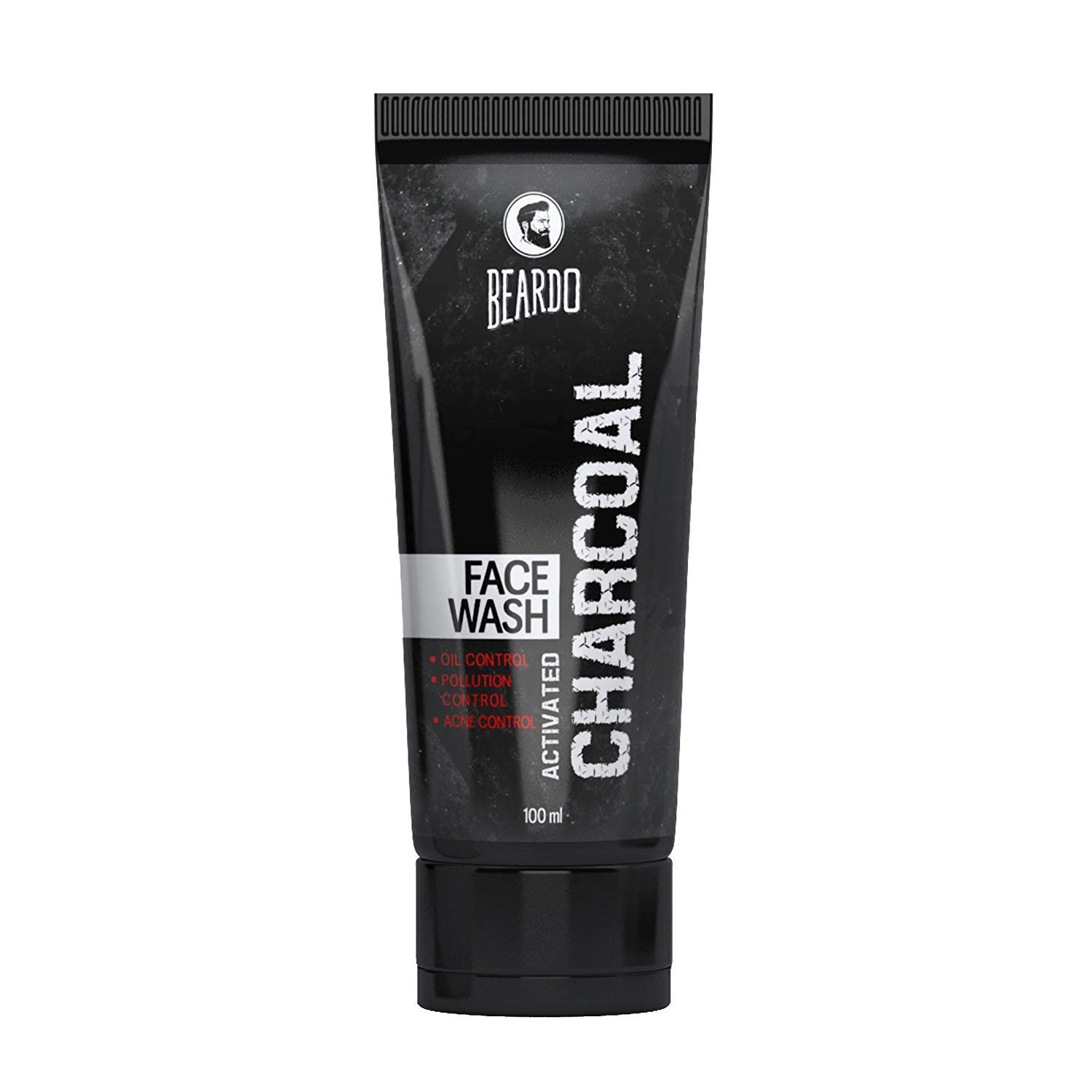 Activated charcoal face wash for men from beardo