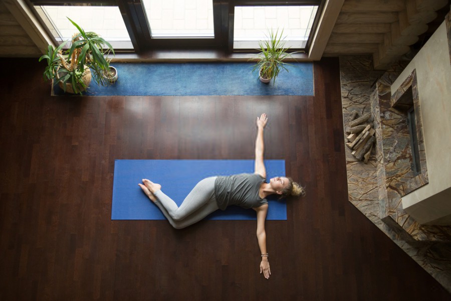 supine twist for back