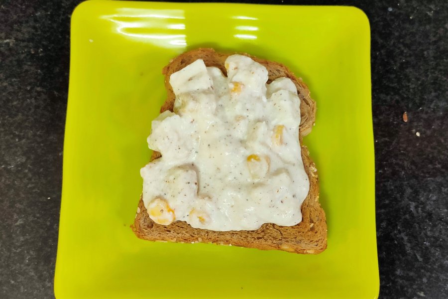 Paneer Curd Toast