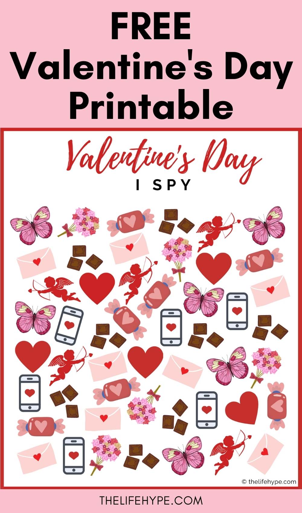 Valentine's Day I Spy Printable