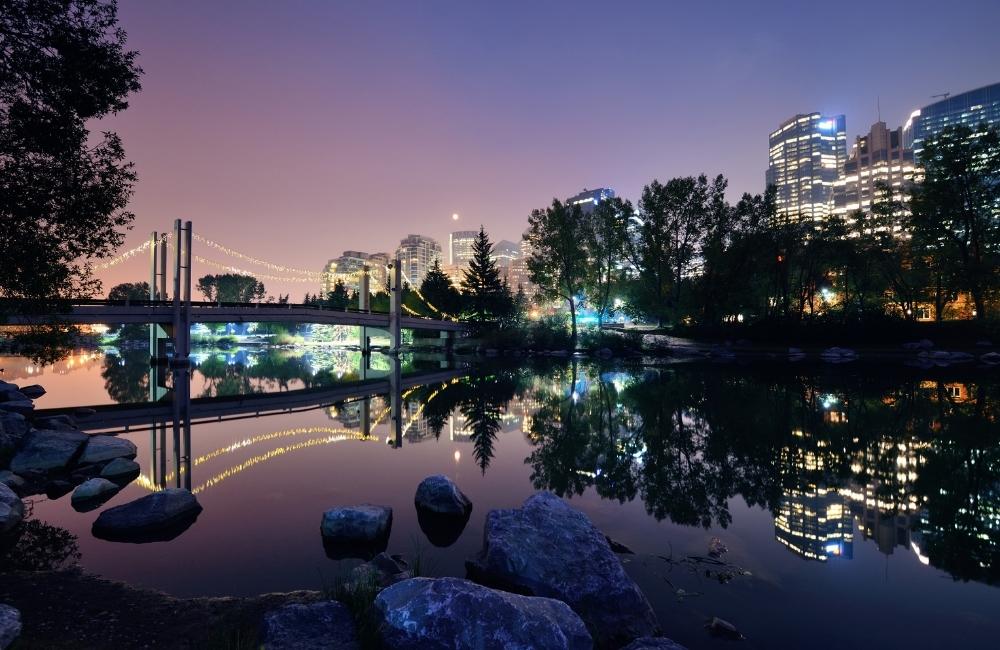 Calgary night sky images